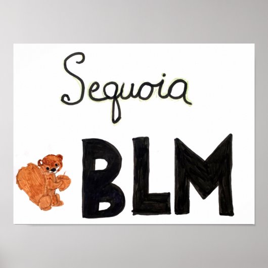 BLM-ontwerp - Mica Read-Poster Poster (Voorkant)