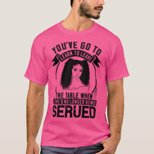 BLM Sta op wanneer er geen liefde wordt geserveerd T-shirt