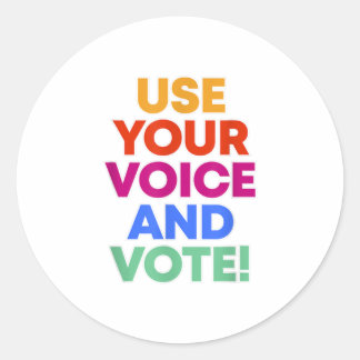 BLM STEMMING RONDE STICKER