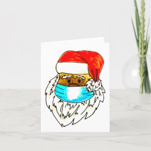 BLM Zwarte Kerstman Kerstvakantie Kaart