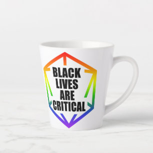 BLM Zwarte levens zijn van cruciaal belang [LGBTQ+ Latte Mok