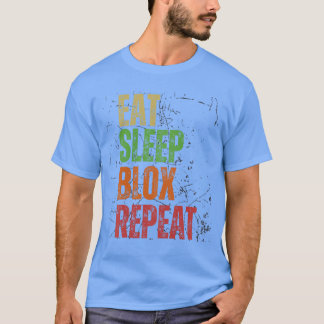 Blo Gamingee Eet Slaap Blo Herhaal Robu grappig T-shirt