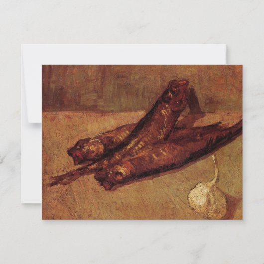Bloaters et ail par Vincent van Gogh Invitation (Devant)