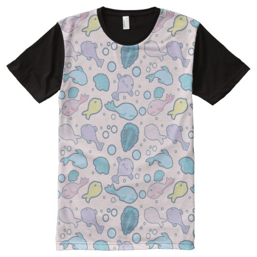 Blob Fish All-Over-Print T-shirt (Voorkant)