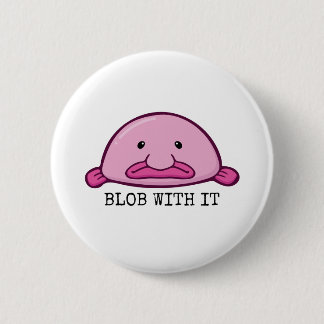 Blob met het / kreupelvis ronde button 5,7 cm