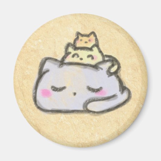 blobcat-groep magneet (Voorkant)