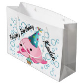 Blobfish Birthday Groot Cadeauzakje (Achterkant Gekanteld)