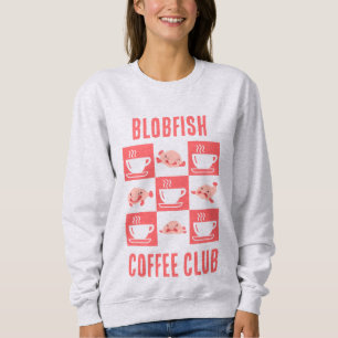 BLOBFISH COFFEE CLUB Fun Custom Text Trui