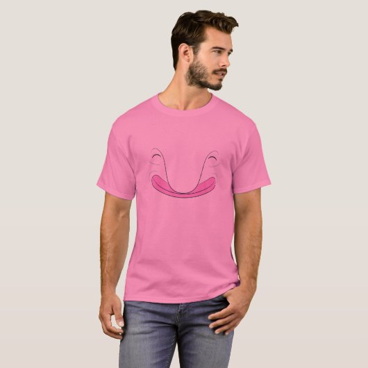 Blobfish Face Halloween kostuum Outfit Funny Ocean T-shirt (Voorkant volledig)