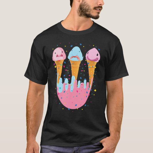 Blobfish Ice Cream Ugly Blob Fish T-shirt (Voorkant)