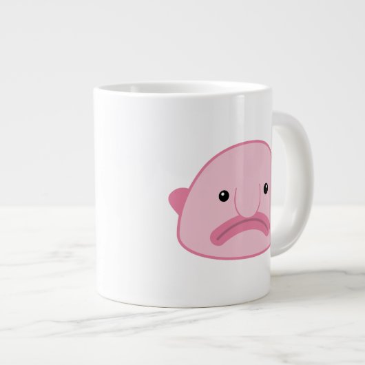 Blobfish Jumbo Koffie Mok (Voorkant rechts)