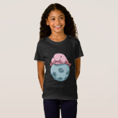 Blobfish Moon Astronaut Gift Kinder Blobfish T-shirt (Voorkant volledig)