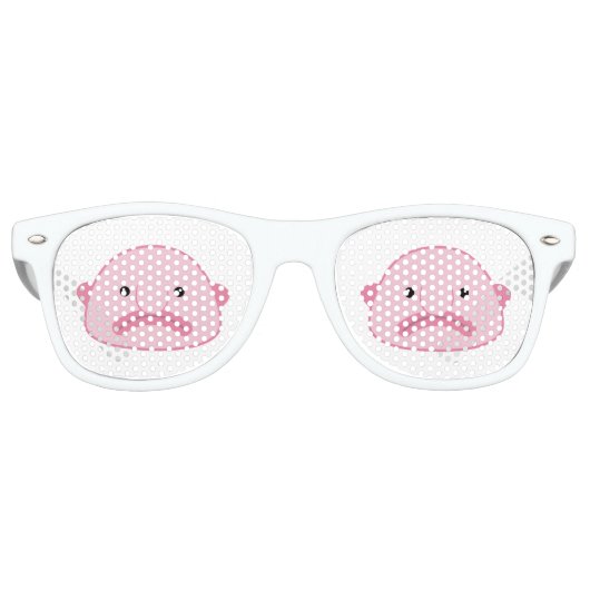 Blobfish Party Shades Retro Zonnebril (Voorkant)
