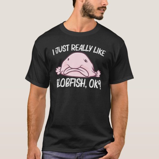 Blobfish voor mannen Vrouwen Diep Zee visdierentui T-shirt (Voorkant)