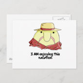 Blobvis op vakantie briefkaart (Voorkant / Achterkant)