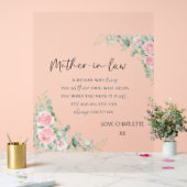 Bloc Acrylique Belle-Mère | Cadeau pour belle-mère (Mariage)