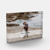 Bloc acrylique de photo de mariage (Gauche)