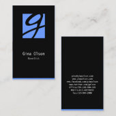 Bloc Carte de visite romancier (Devant / Derrière)