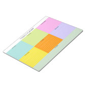 Bloc couleur du Bloc-notes du planificateur hebdom (Incliné)