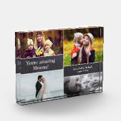 Bloc d'amour de maman : Bloc photo acrylique perso (Gauche)