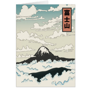 Bloc d'art du Japon Mont Fuji.