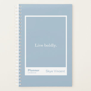 Bloc de citation bleu poussiéreux Petit planificat