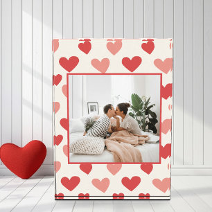 Bloc de coeur de photo personnalisé pour la Saint-