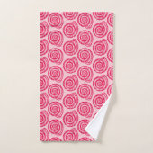 Bloc de coquillages spiraux Imprimer, rose de cora (Serviette à main)