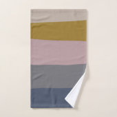 Bloc de couleur Abstrait mauve et gris poussiéreux (Serviette à main)