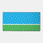 Bloc de couleur bleu azur pointillé moderne vert b (Recto)