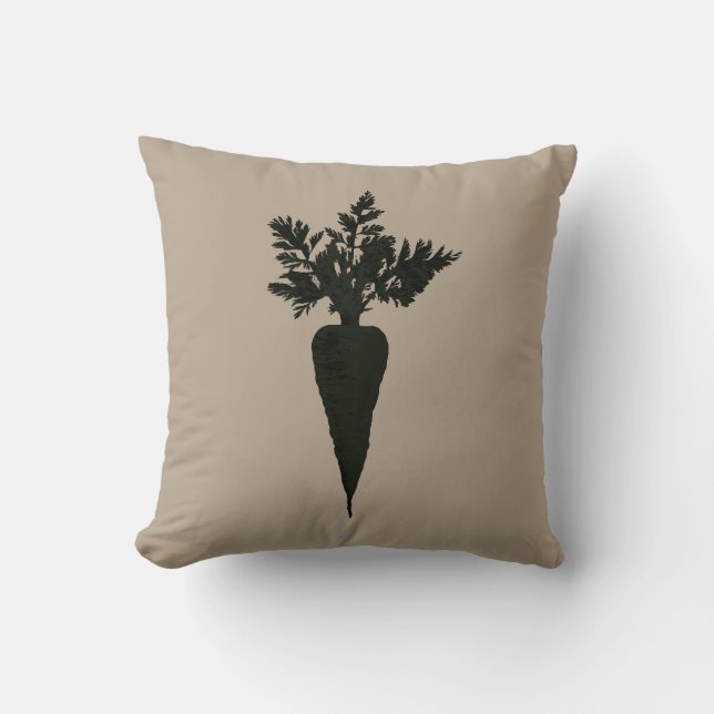 Bloc de couleur de carotte chic | Accent Coussin (Recto)