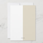 Bloc de couleur Faire-part de graduation moderne (Dos)