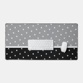 Bloc de couleur gris noir pointillé blanc moderne  (Clavier et souris)