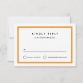 Bloc de couleur Mariage RSVP (Devant)