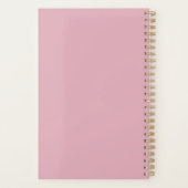 Bloc de couleur Monogramme Rose Pâle Pastel (Dos)