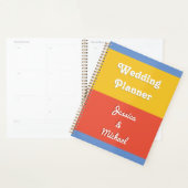 Bloc de couleur vive personnalisé Mariage moderne (Devant avec enveloppe)