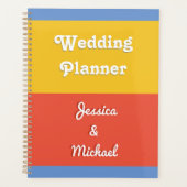 Bloc de couleur vive personnalisé Mariage moderne (Devant)