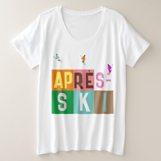 Bloc de couleurs pour skieurs rétros après ski (Design devant)