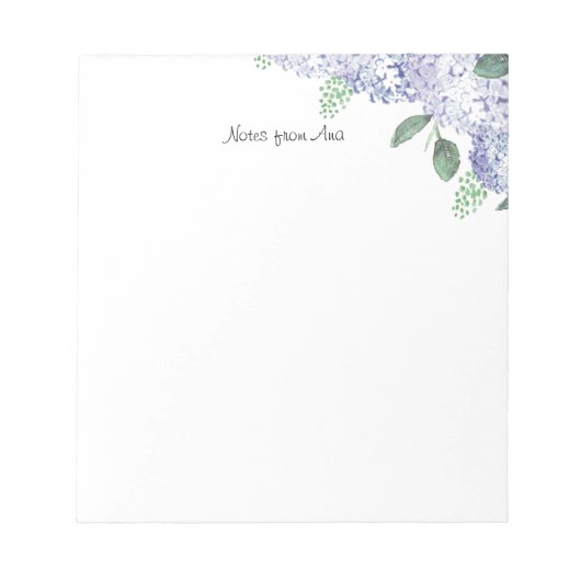 Bloc De Notas Hydrangeas notitieblok (Voorkant)