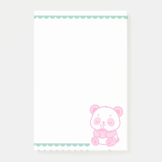 Bloc de Notas Notas Post-it® Panda Café Notes (Voorkant)