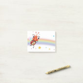 Bloc de note de post-it de coccinelle de Lil (Sur un bureau)