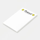 Bloc de notes Pickleball Post-it® avec logo (Incliné)