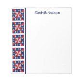 Bloc de patchwork Americana pour carnet de notes (Devant)