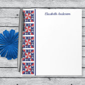 Bloc de patchwork Americana pour carnet de notes