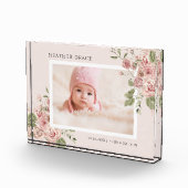 Bloc de photo de bébé floral (Droite)