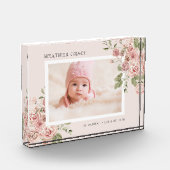 Bloc de photo de bébé floral (Gauche)