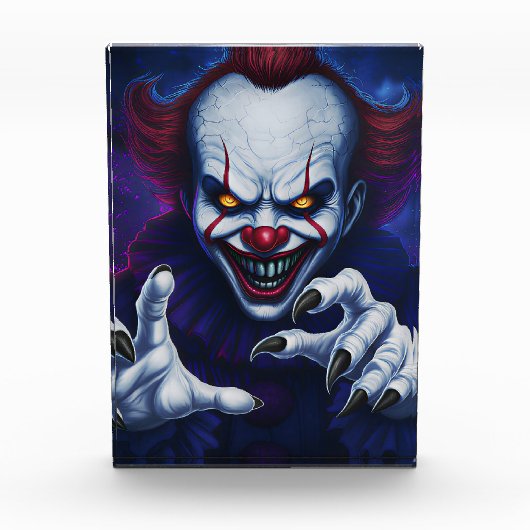 Bloc de photo de clown effrayant (Devant)