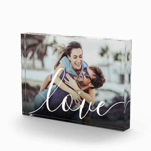Bloc de photo de couple d'amour de script moderne (Droite)