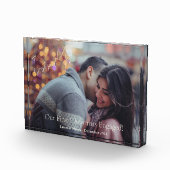 Bloc de photo de fiançailles de notre premier Noël (Droite)