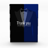 Bloc de photo de soirée de bachelor en smoking ble (Devant)